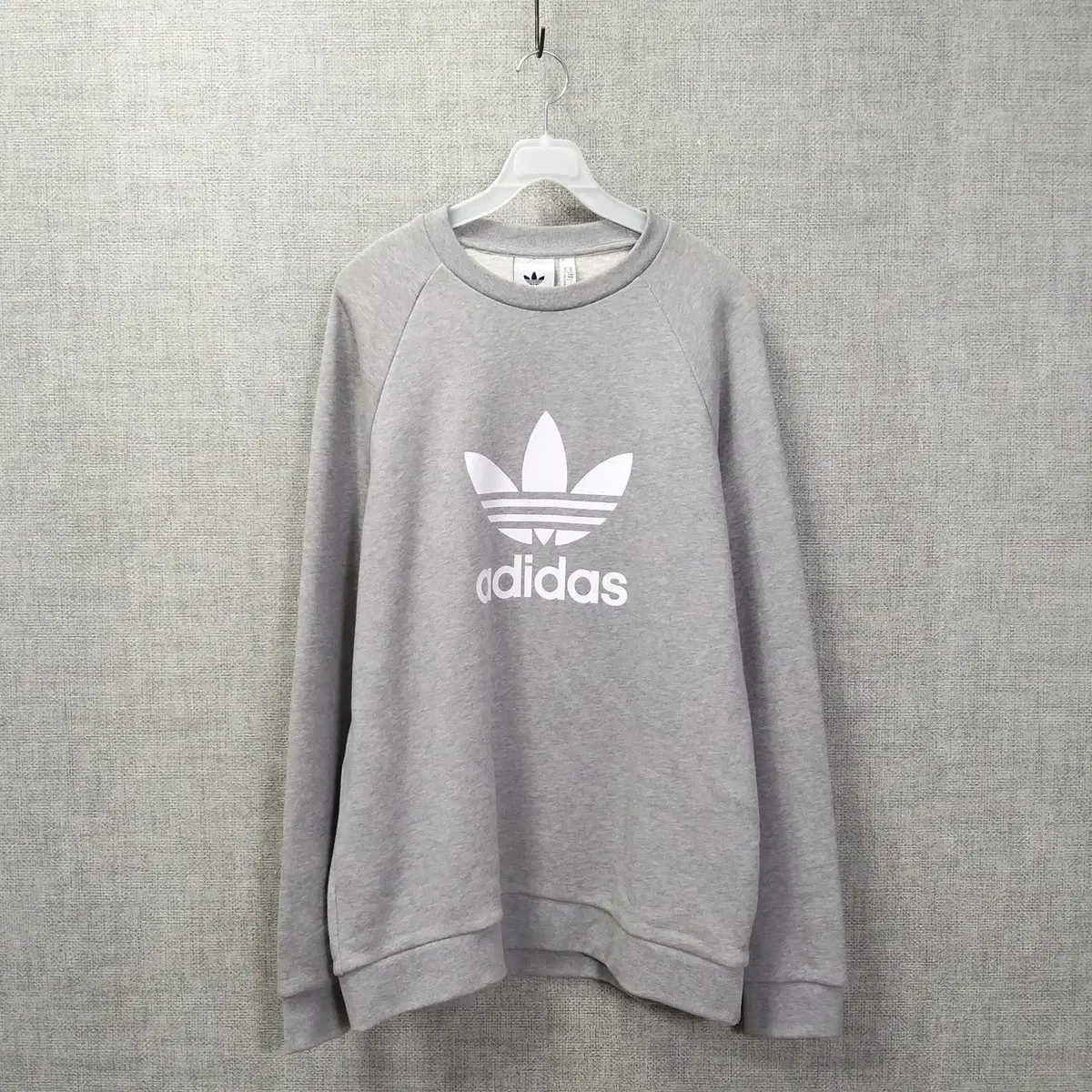 11. adidas Gray Big Logo Sweatshirt Men'sM