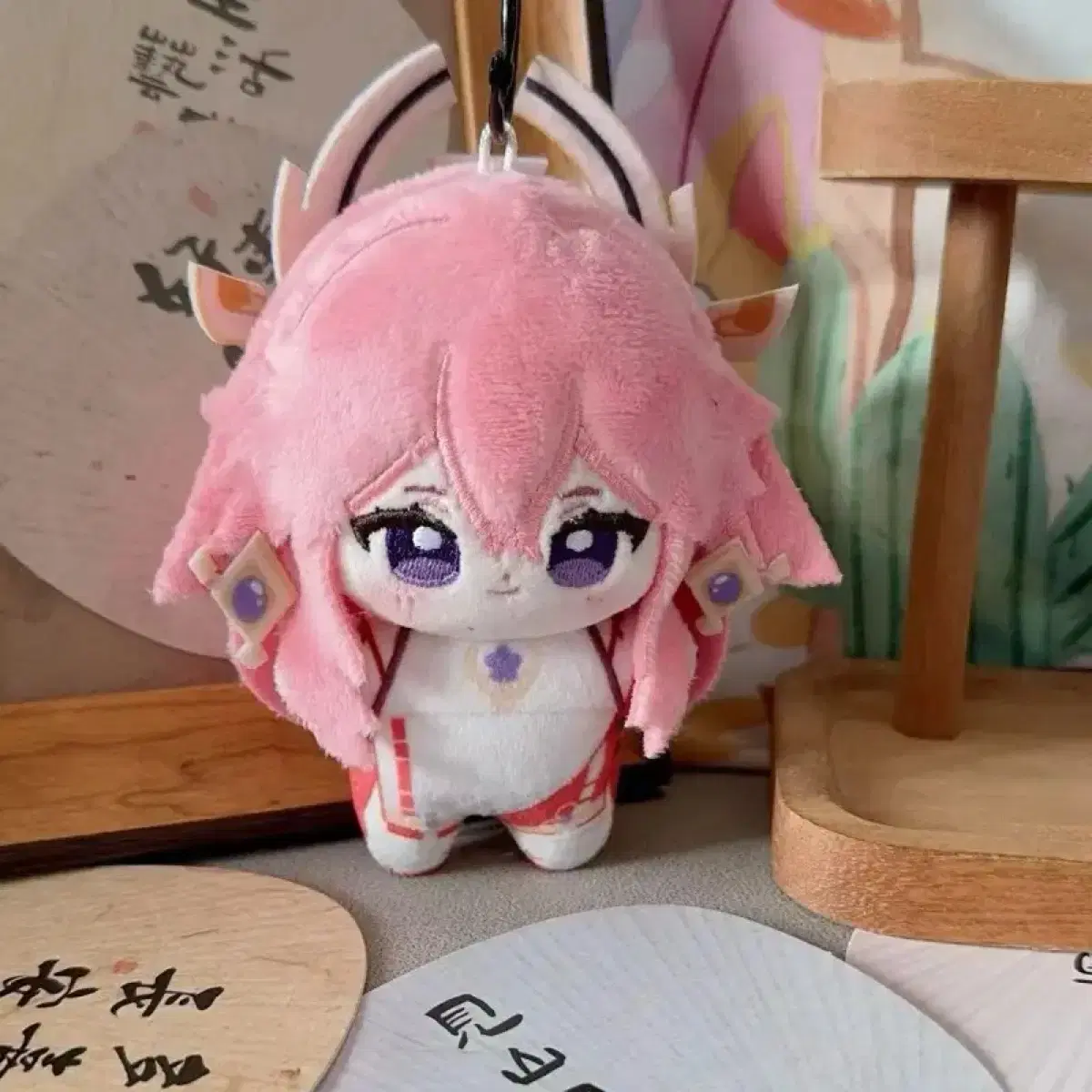 Genshin Impact Yaemiko 10cm Somyi Doll Keyring