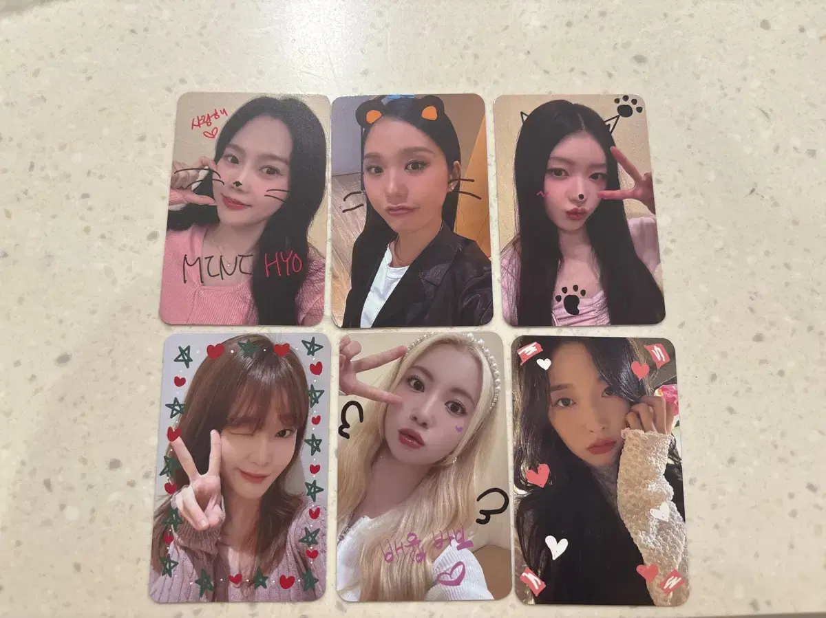 Oh my girl jump up Doodle Photocard Set