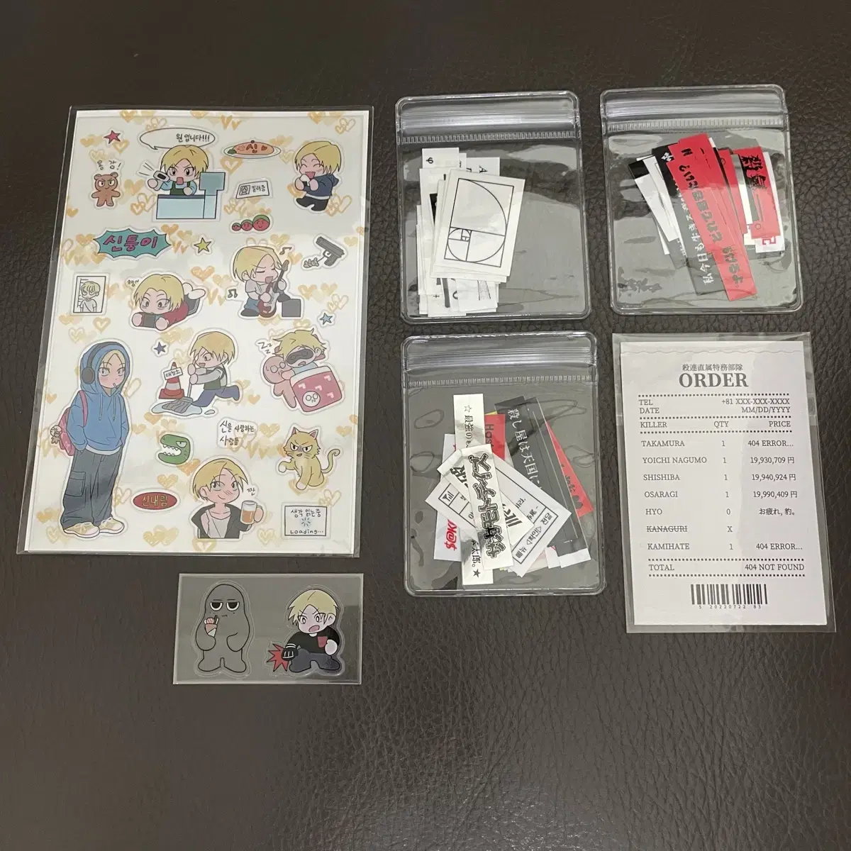 Sakadei shin nagumo unofficial goods tongpan rg nim pokinim sticker wts