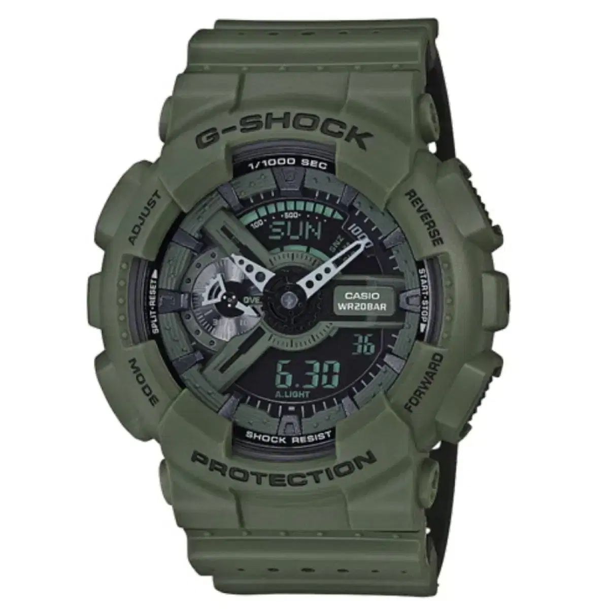 지샥 빅페이스 (G-SHOCK GA-110) 밀리터리 그린 판매합니다