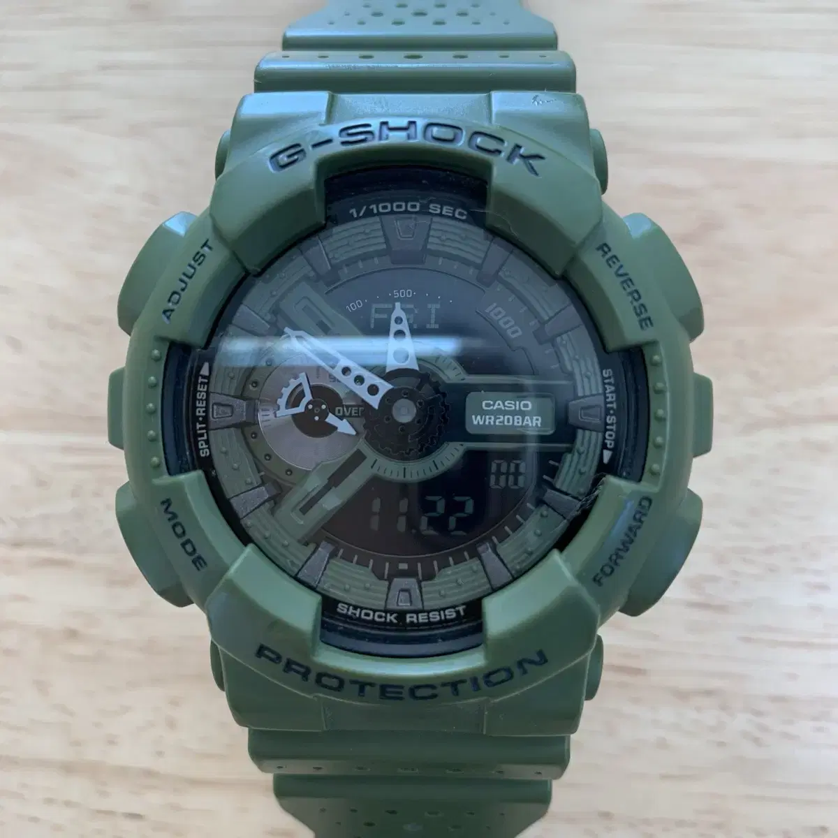 지샥 빅페이스 (G-SHOCK GA-110) 밀리터리 그린 판매합니다