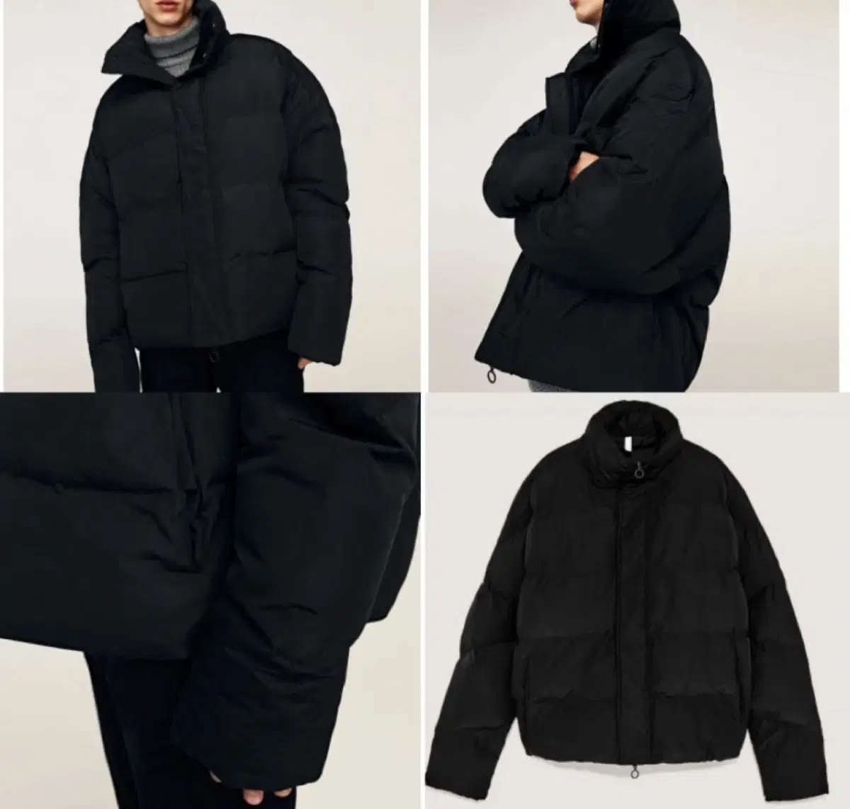 Zara Oversized Padded Half-Coat S Vetements Style