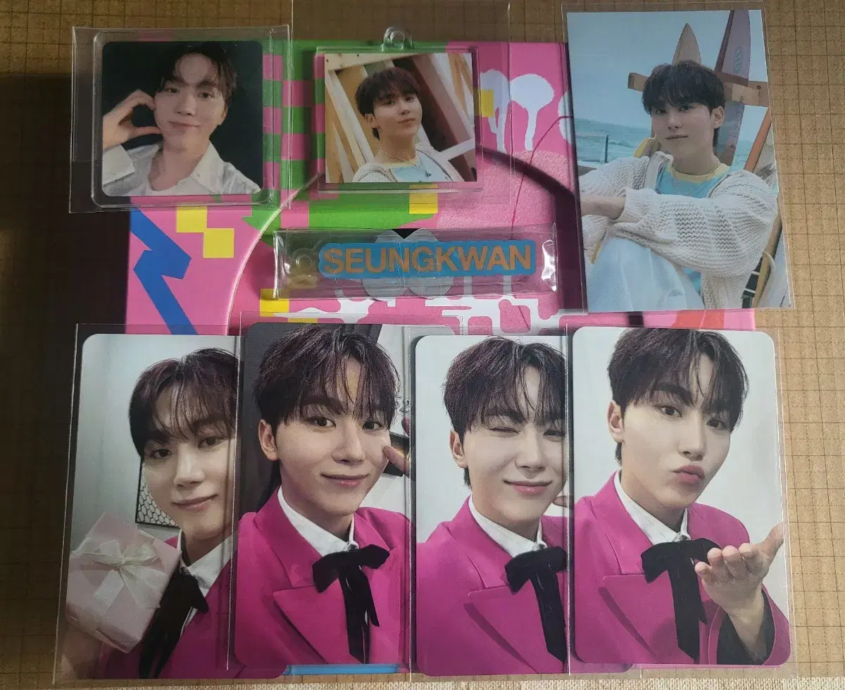 seventeenmini12집 캐럿반 seungkwan dball & seungkwan photocard keyring set wts