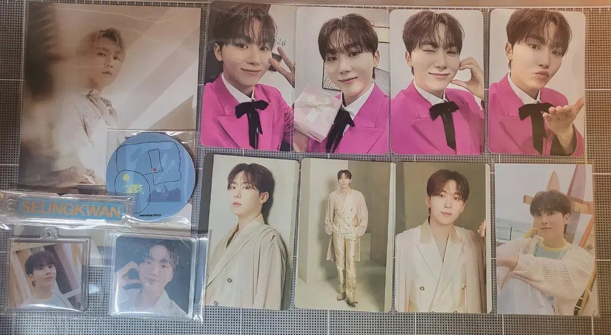 seventeenmini12집 캐럿반 seungkwan dball & seungkwan photocard keyring set wts