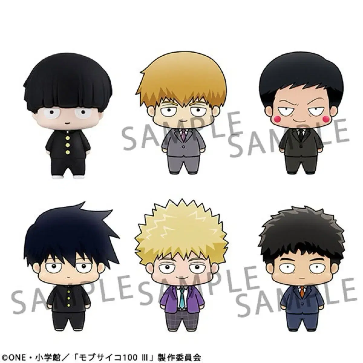 (Unsealed) MOB SAIKO Chocorin Mascot Figure Set Reigen MOB Serizawa