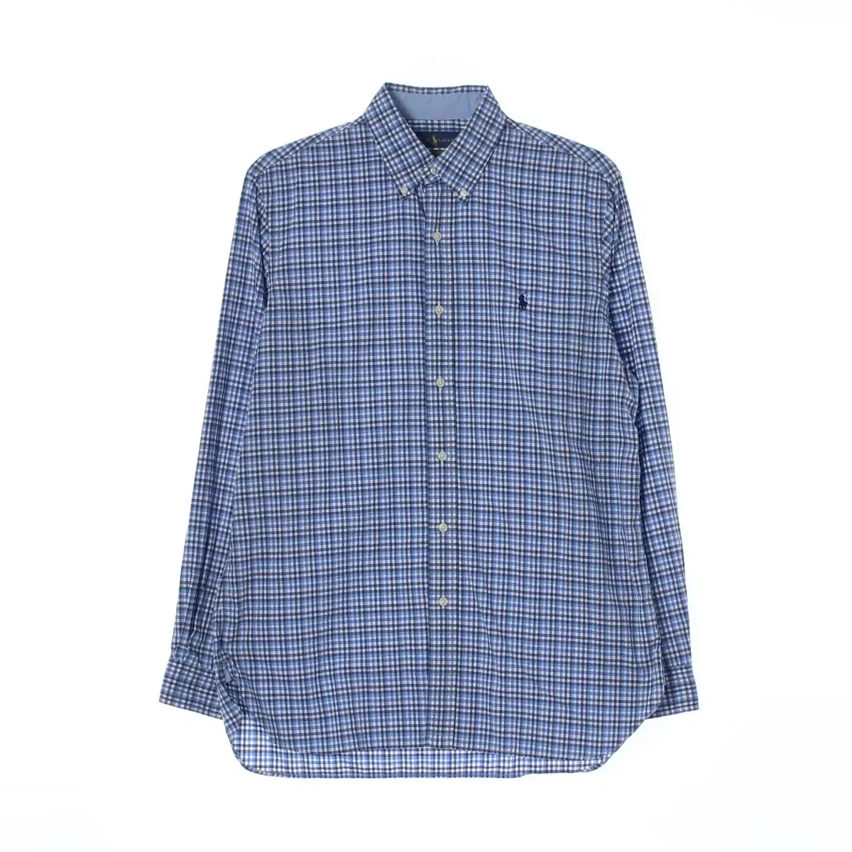 (Genuine)[M]Polo Ralph Lauren bloo Checked Stretch Shirt