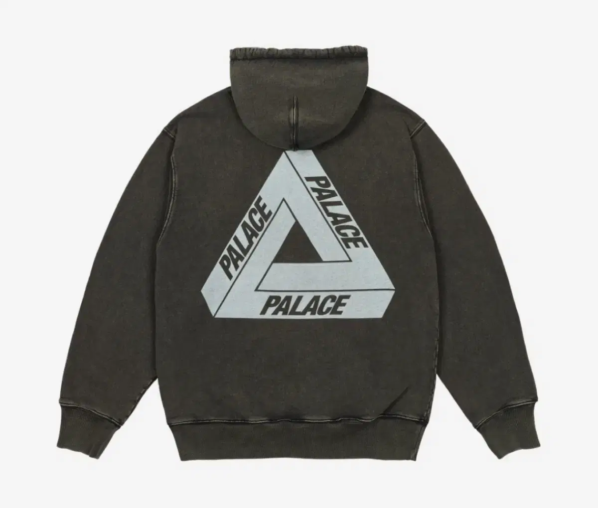 [L] Pallas Triangle Pigmented Hoodie Zip-up Black