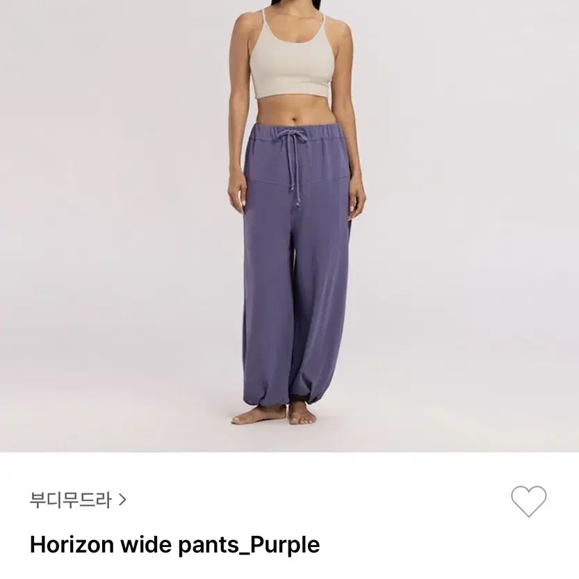 부디무드라 horizon wide pants purple s