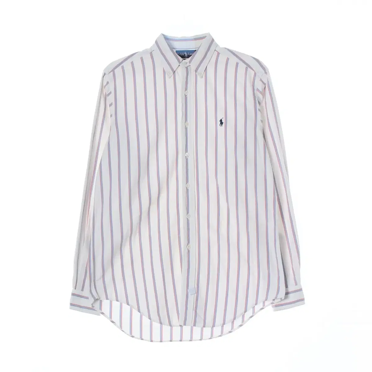 (Genuine)[L]Polo Ralph Lauren White Striped Japanese Cotton Shirt