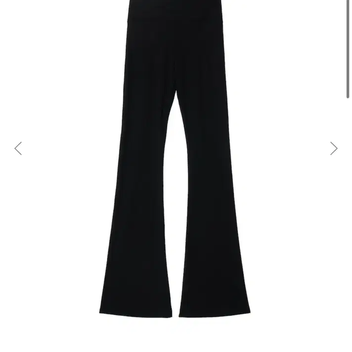 글로니 G CLASSIC RIB FLARE PANTS (BLACK)