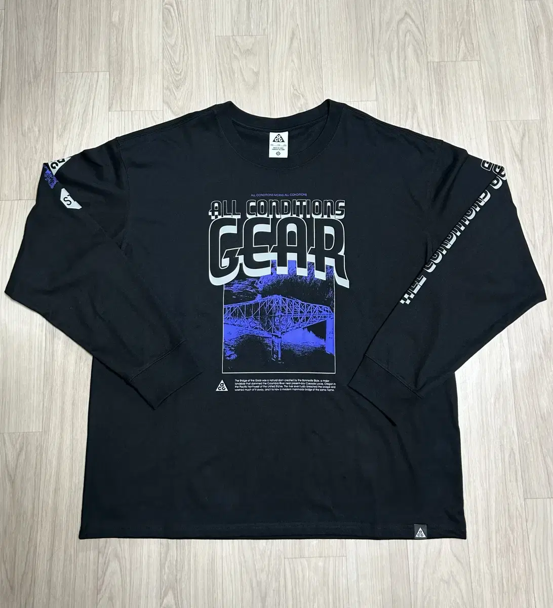 [2XL] 나이키 ACG 롱슬리브 긴팔 티셔츠 블랙 XXL