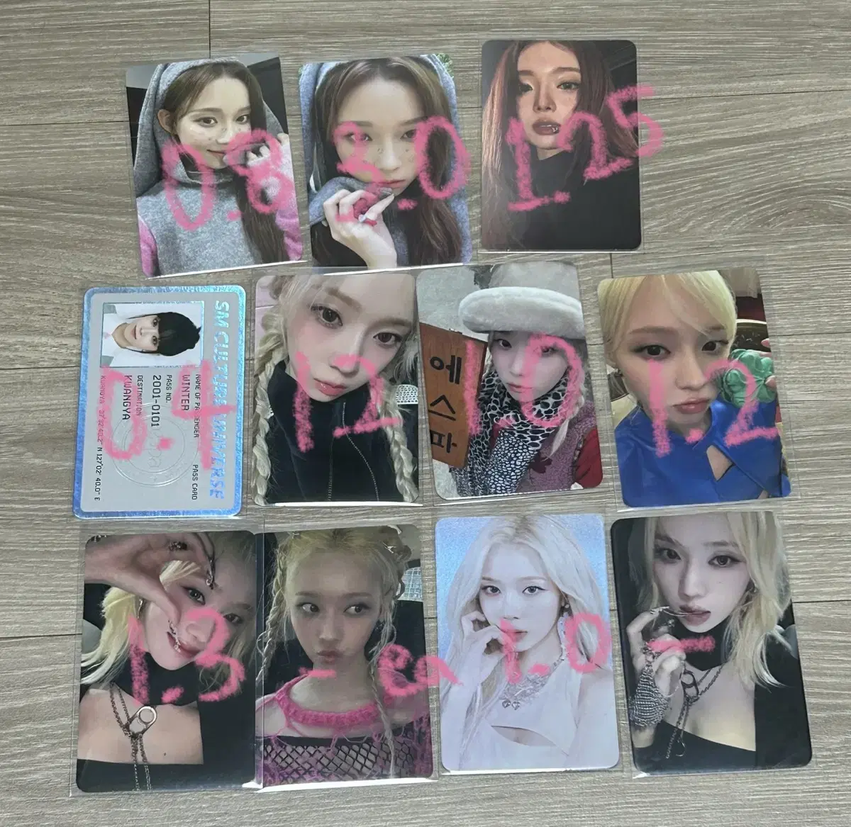 Aespa winter photocard cheap wts