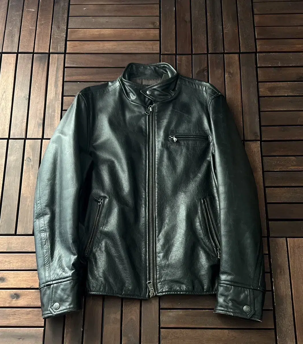 Calvin Klein Jins cowhide leather jacket