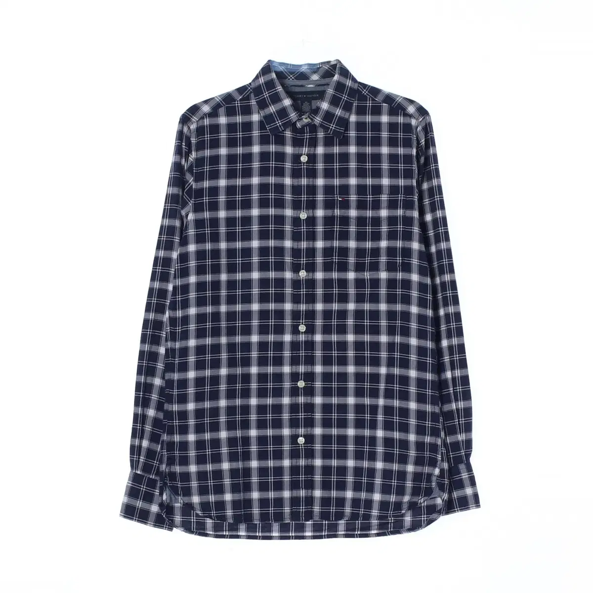 [XS]Tommy Hilfiger Navy Check Custom Fit Shirt