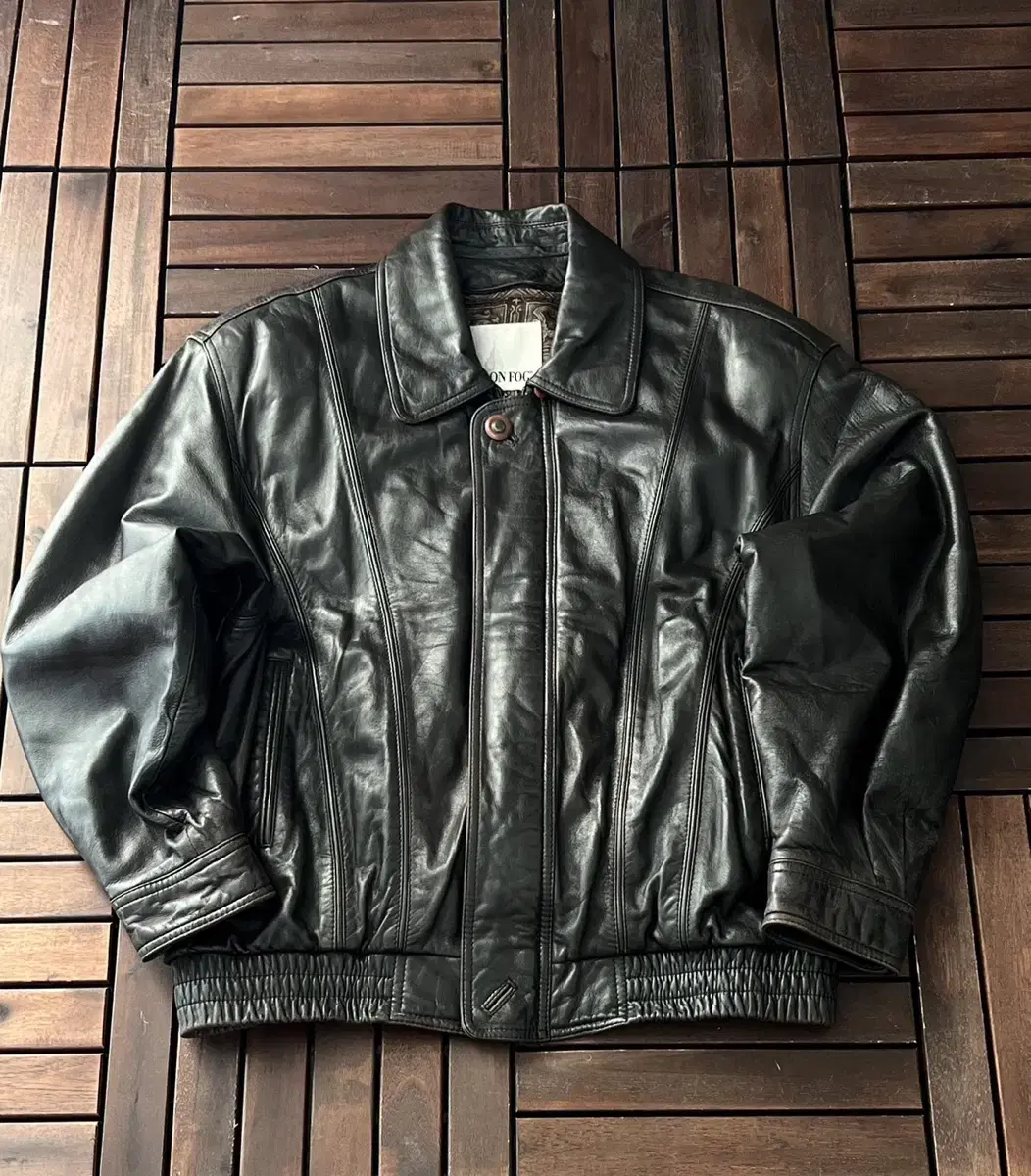 London Fog London Fog sheepskin vintage leather jacket