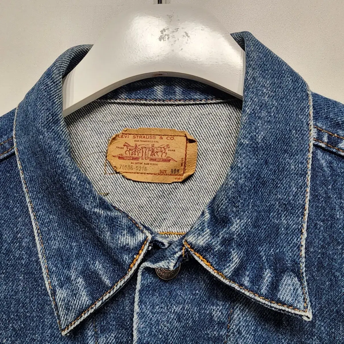 리바이스 LEVIS 80'S 데님자켓 청자켓 M