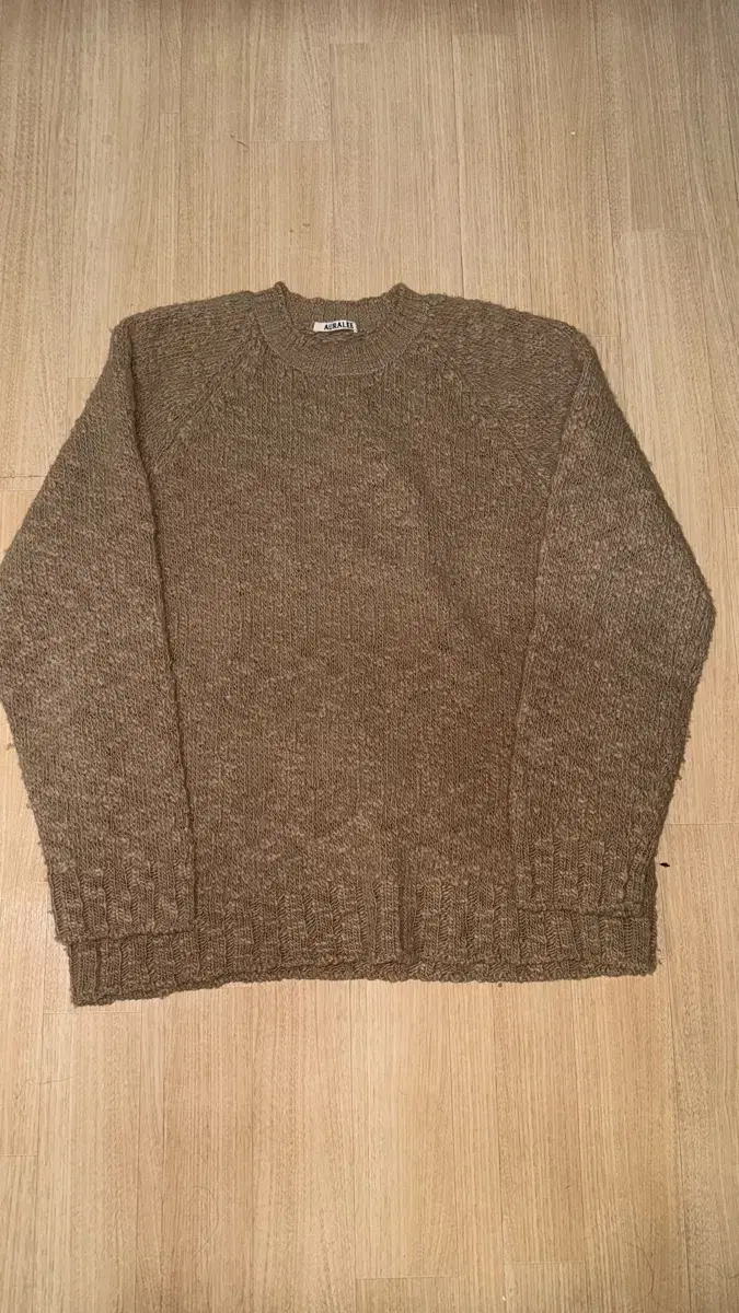 AURALEE Aurari Slub Wool Knit Size 4