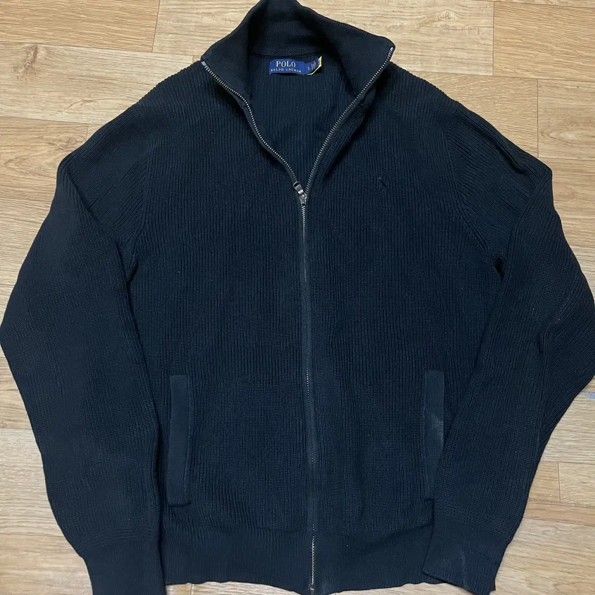 Polo New Ribbed Knit Full Zip Up Size L