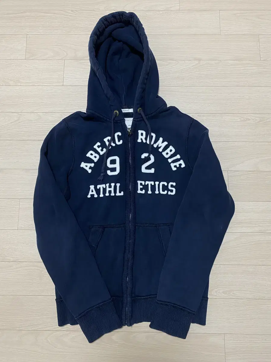 Abercrombie & Fitch Hooded Zip-up Heavy Navy