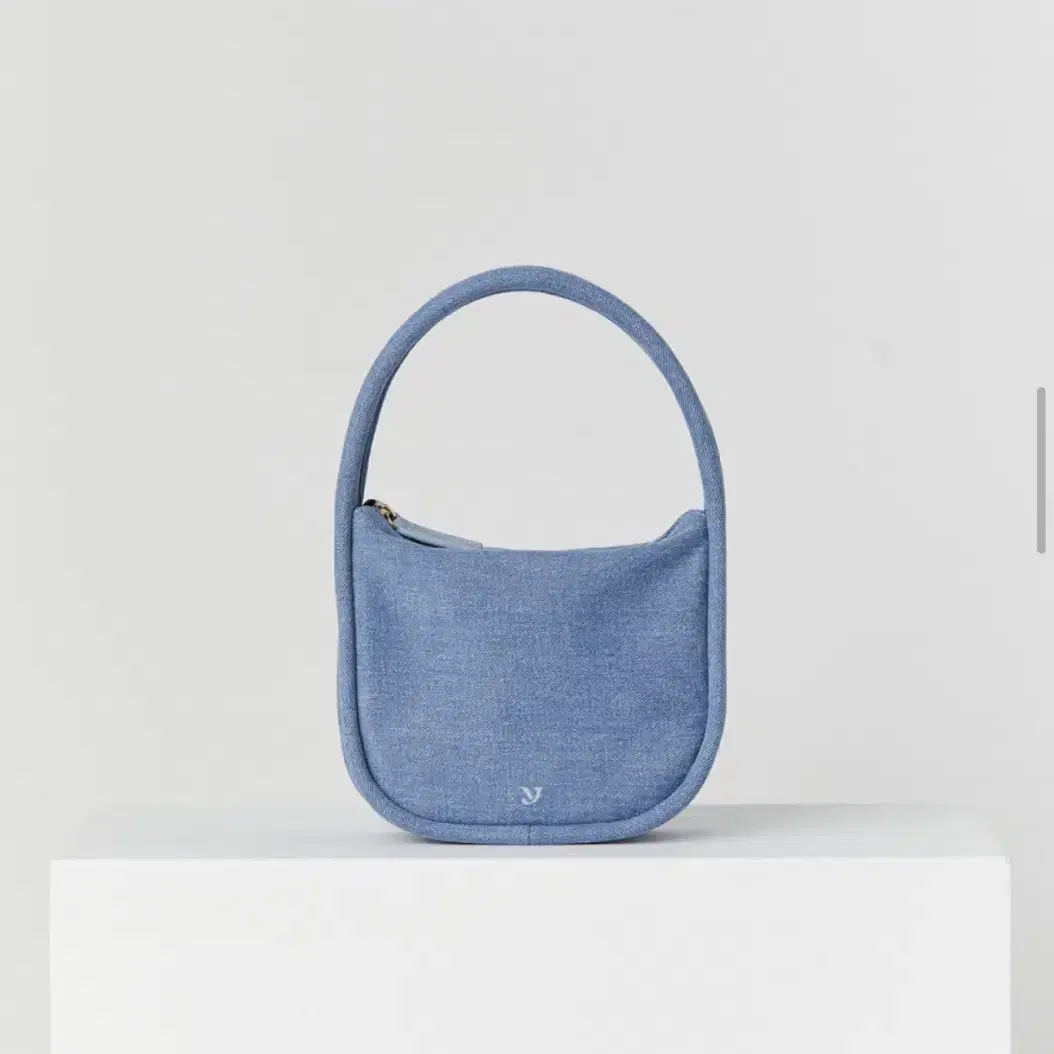 여밈 oval bag 가방 데님