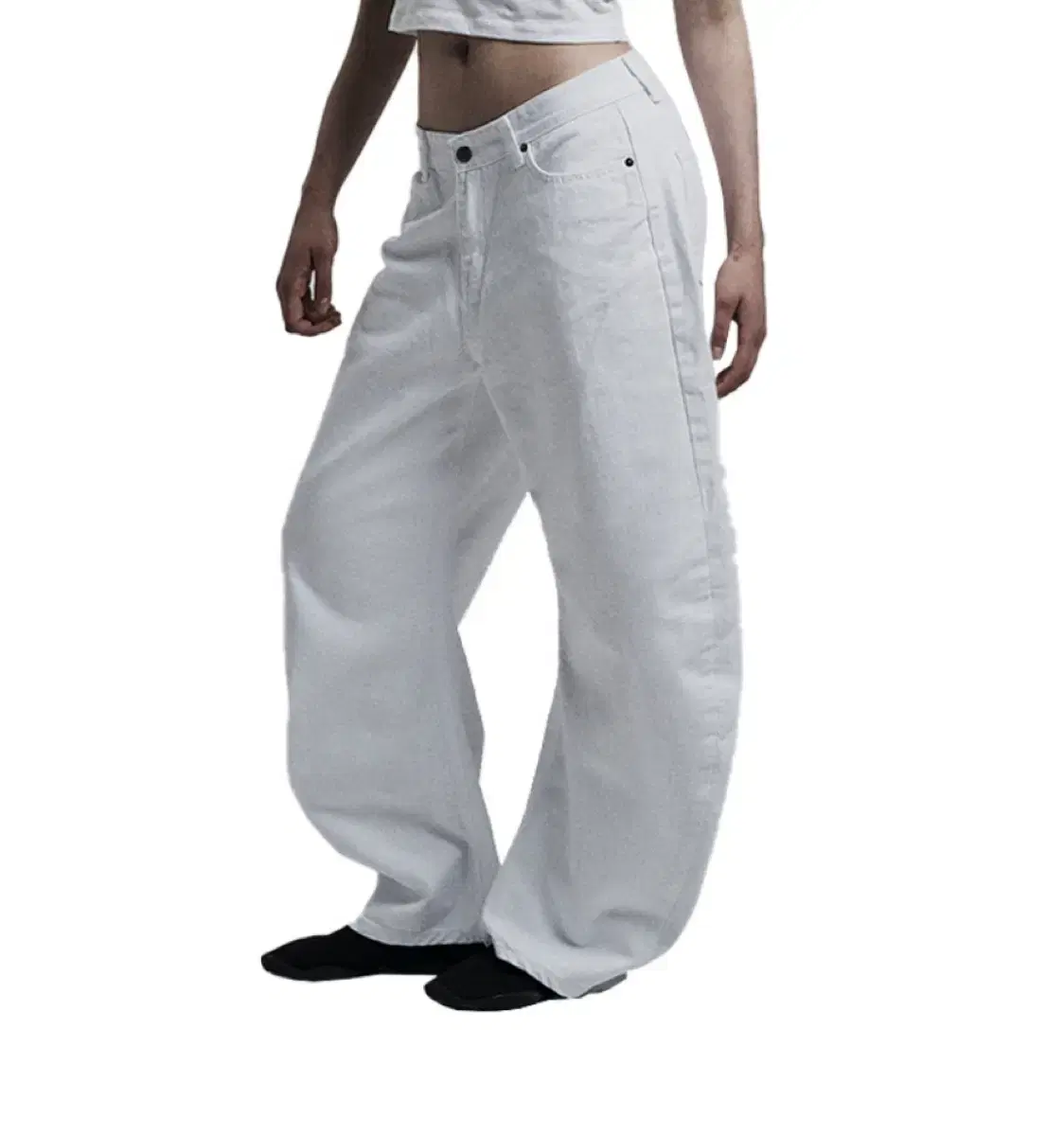 오도어 바지 팬츠 노리 Noir white pants