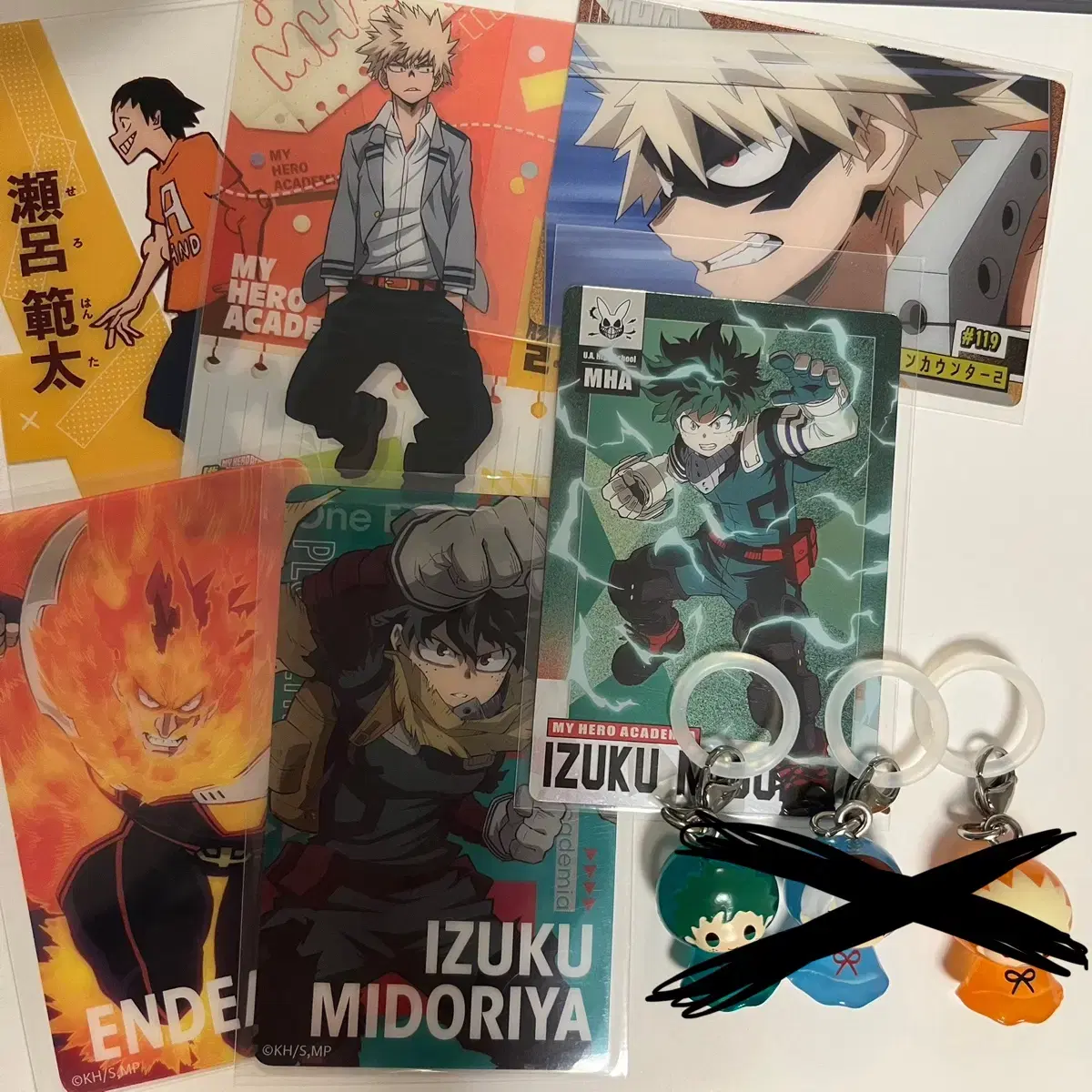 Hiroaka Nahia Midoriya Bakugo Endeavor Weath Memorial Clear Card