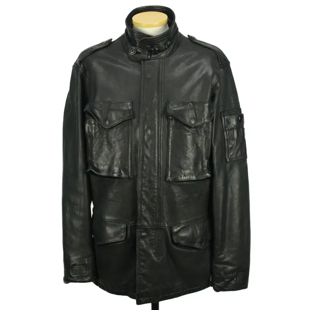 15058 Gap Cowhide Leather Zip-up Coat 100 Men's Leather Jacket Jumper Branguet