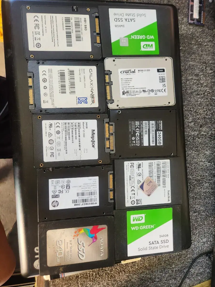 ssd<139>ssd 240g-256g 10개묶음