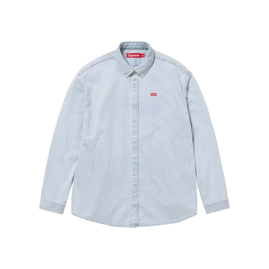 Genuine L Large Supreme Small Box Shirt Washed bloo 24SS Heating and Cooling