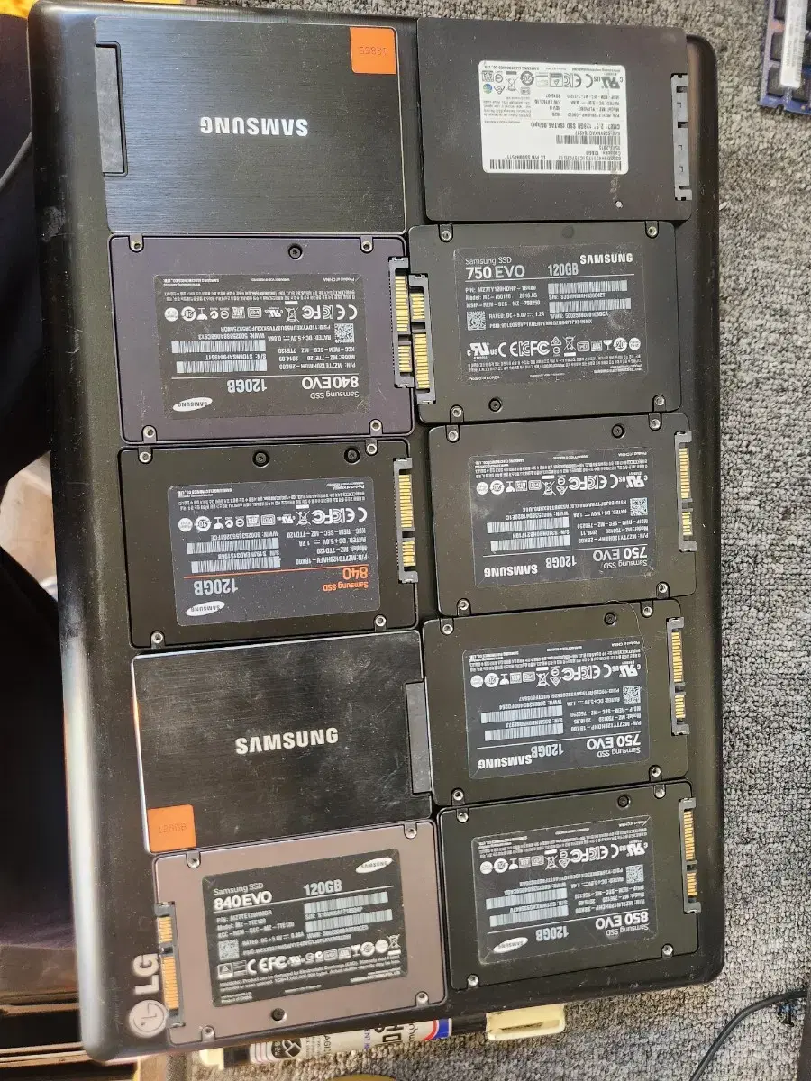 ssd<142>삼성ssd 120g 10개묶음