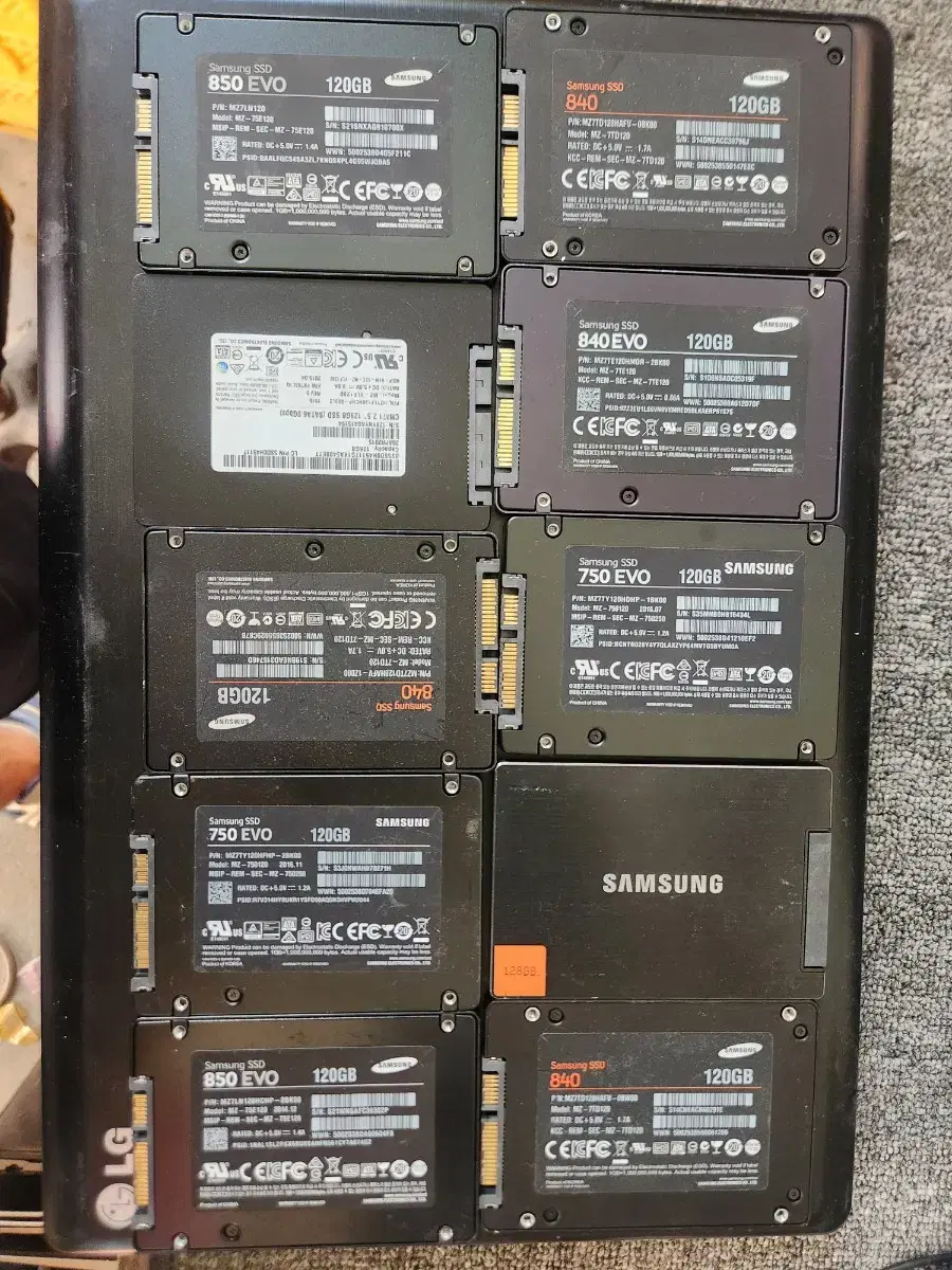 ssd<143>삼성ssd 120g 10개묶음