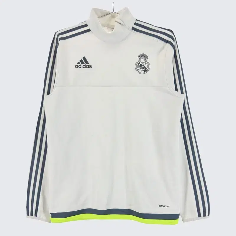 [Adidas] Poly Real Madrid Long Sleeve T-Shirt Jersey (Men 95)