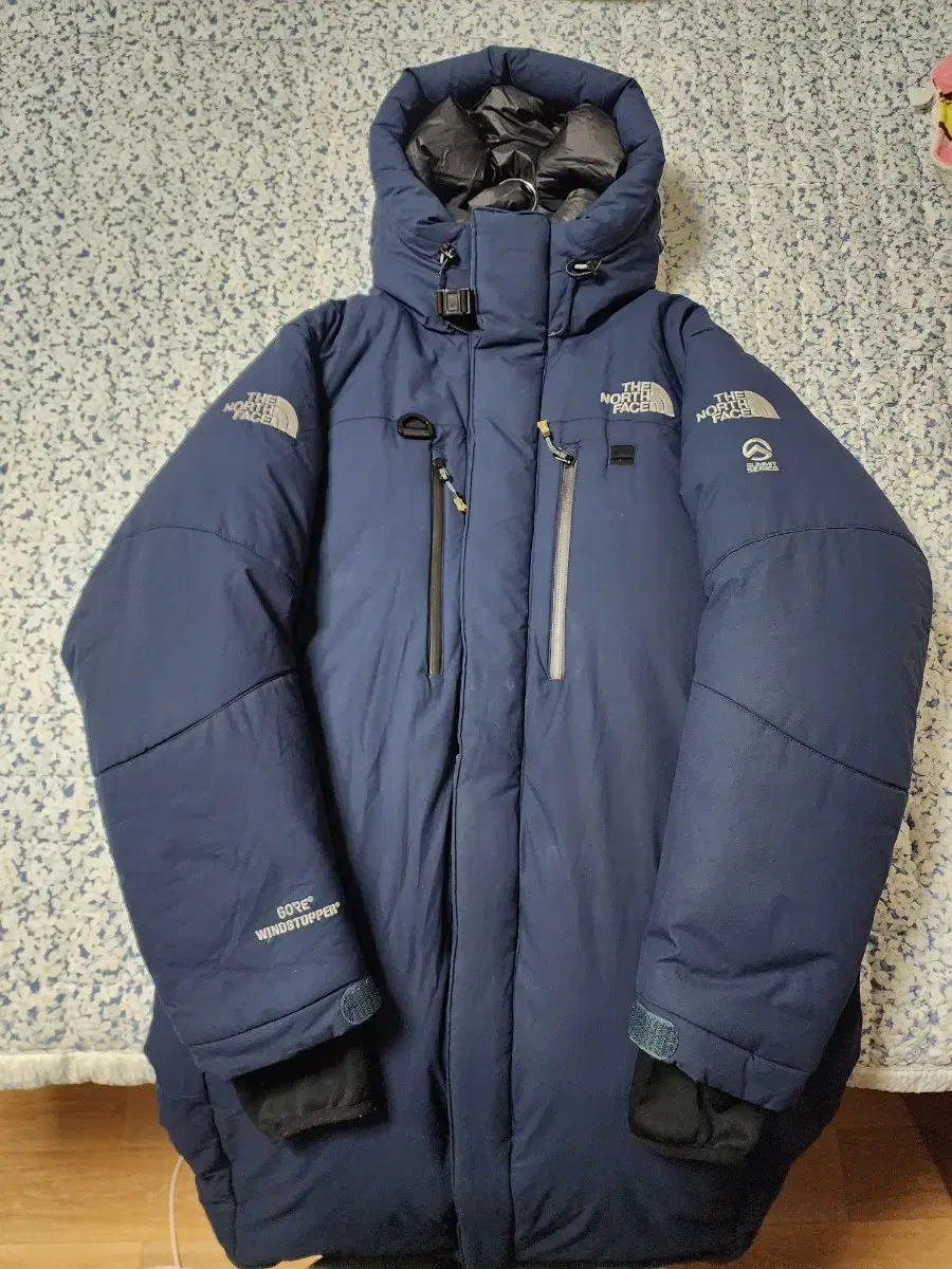 The North Face Himalayan Navy Long Puffer XL 105