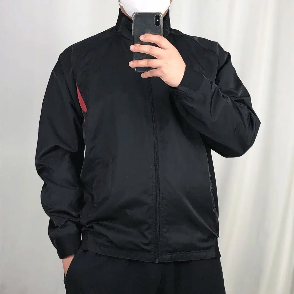 Nike Black Y2K Old School Windbreaker XL .241121