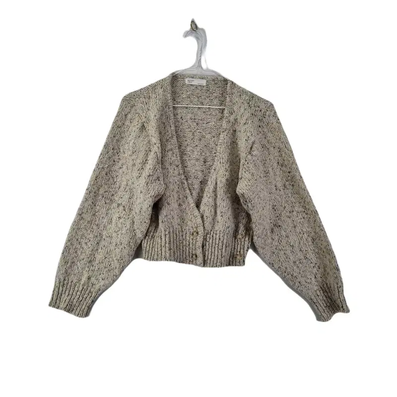 E8805 MSTORY Women's FREE Beige Crop Cardigan/Dirk