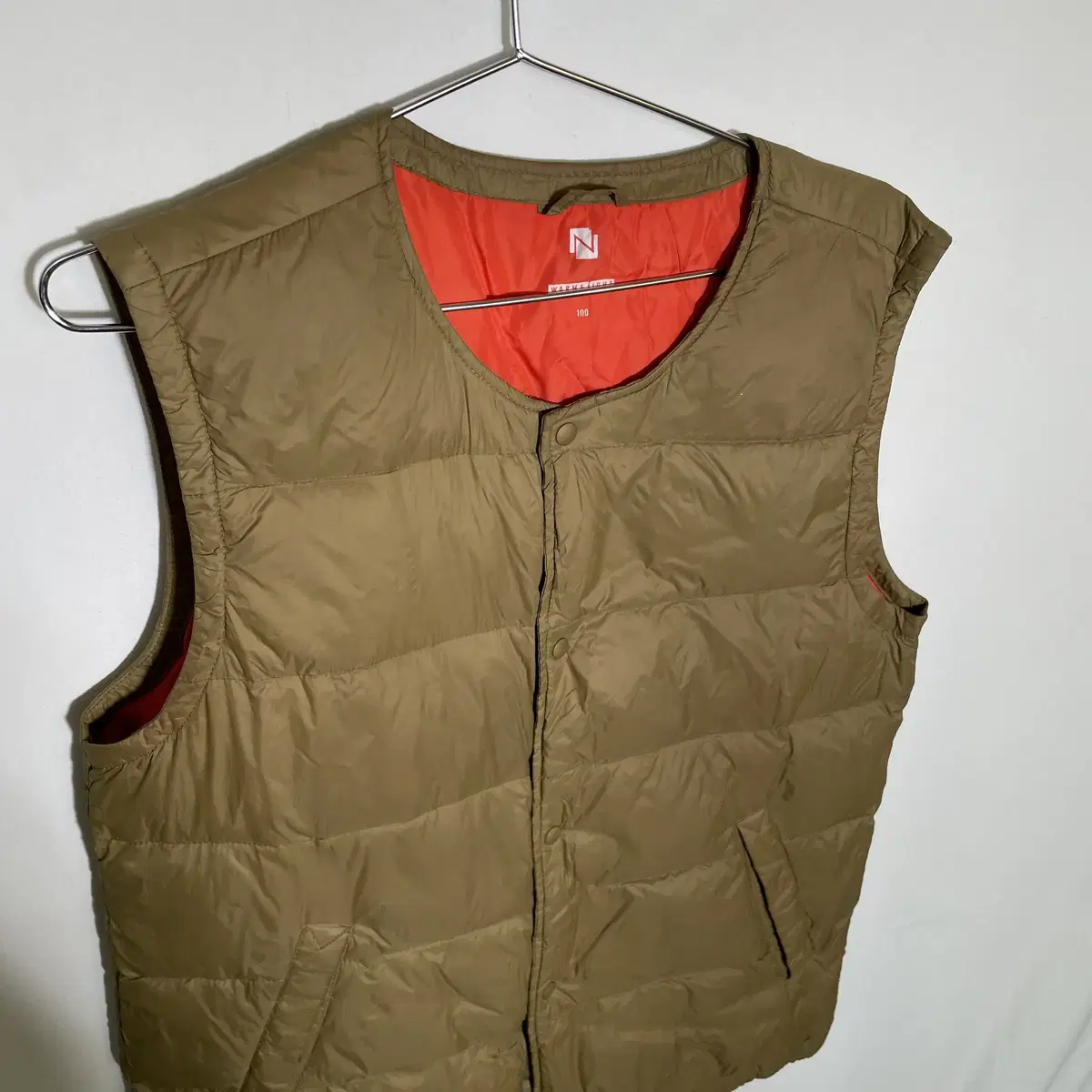 Men's Down Lightweight Padded Vest Size 100