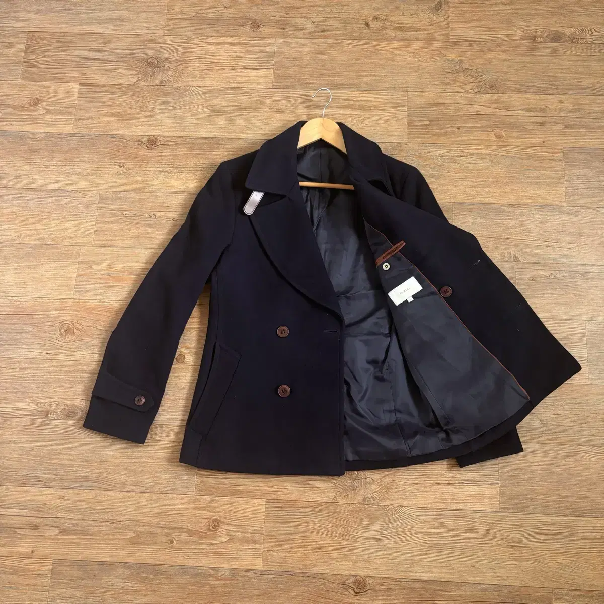 EZIO EZIO Slim 95 Casual Double Coat Jean Navy