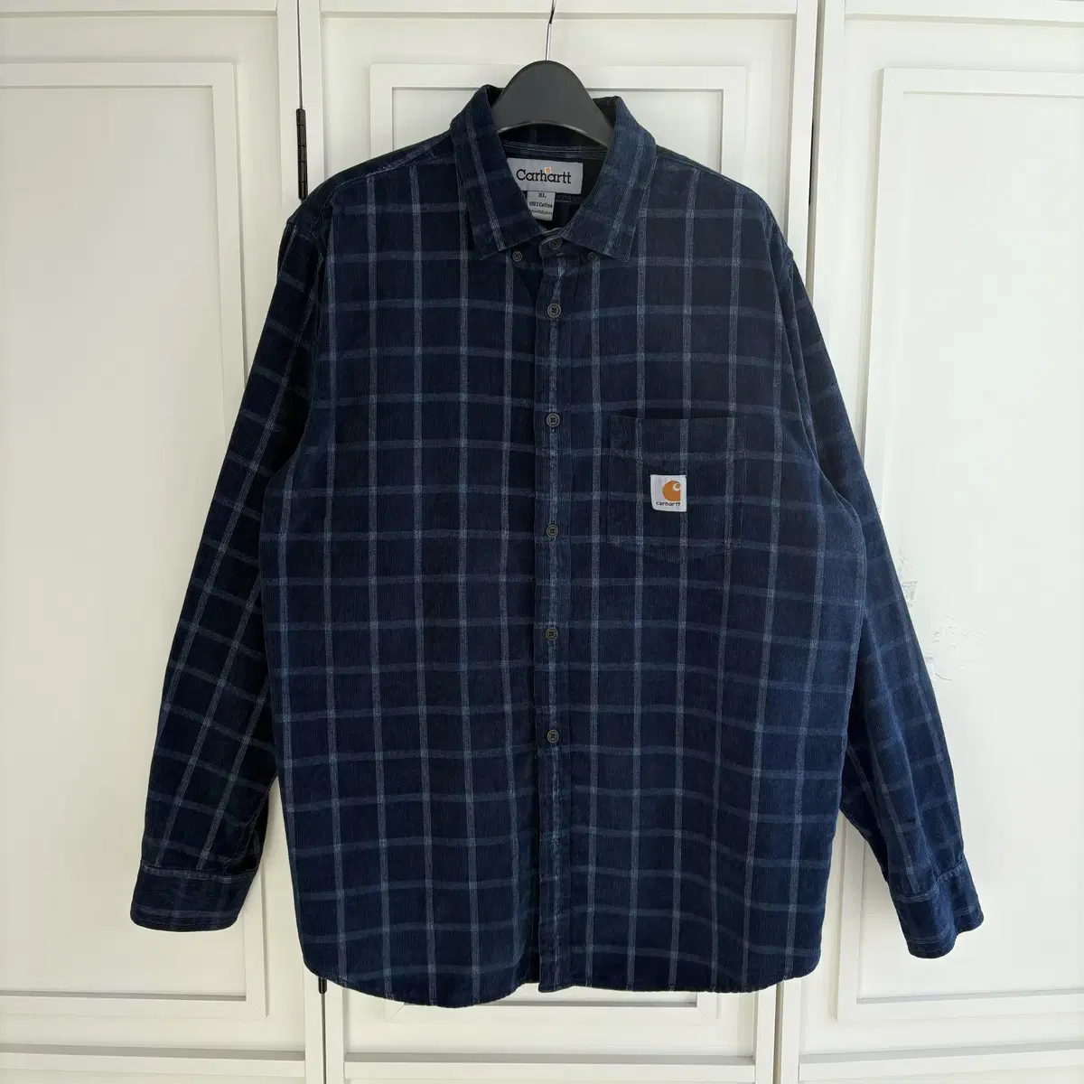 [XL]Calhart Navy Corduroy Check Shirt CH6362