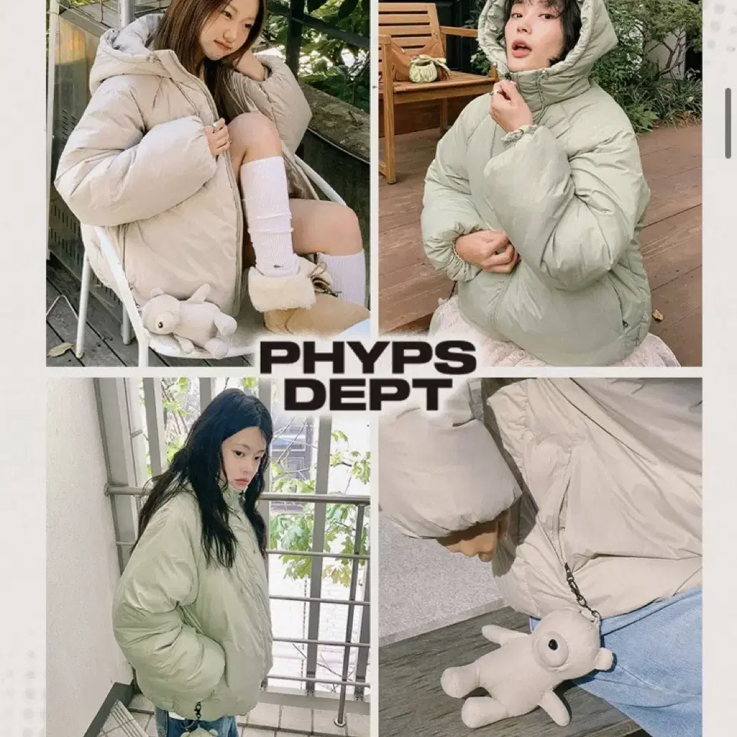 [승관 PICK]BEAR PUFFER JACKET_KHAKI