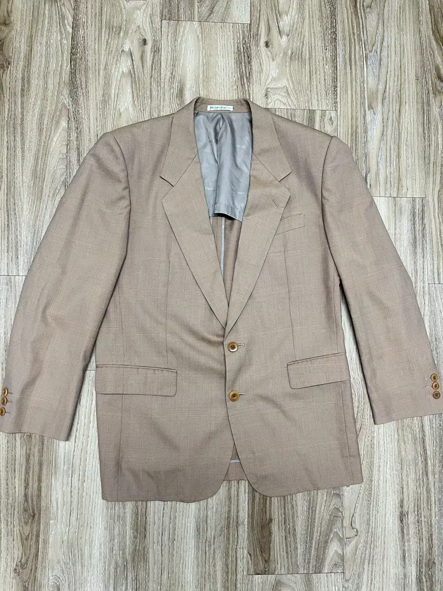 100% Yves Saint Laurent check blazer