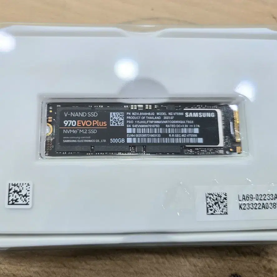 SSD 삼성 evo plus 500gb