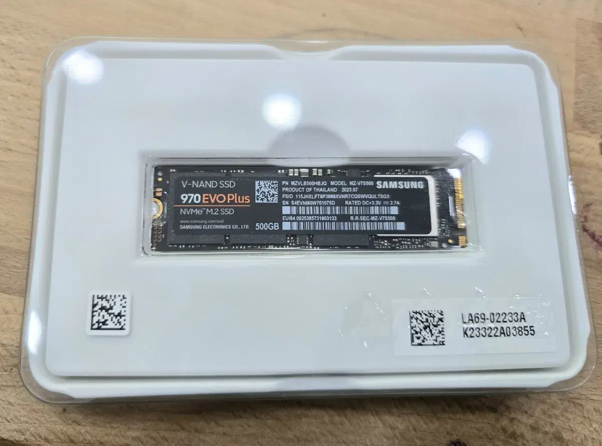 SSD 삼성 evo plus 500gb