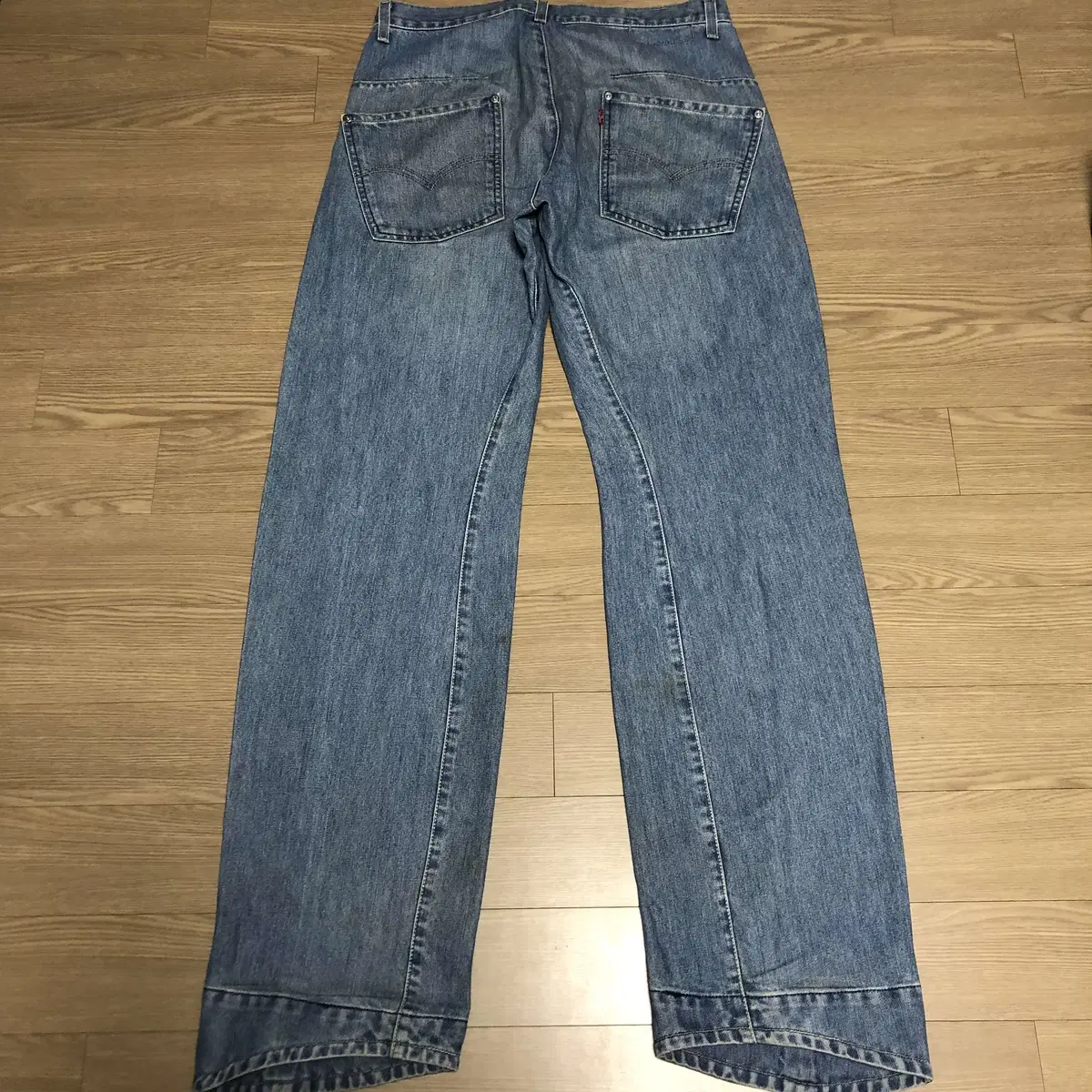 30) 00's Levi's 001 Engineered Jean Light Blue Levi's Engine Denim