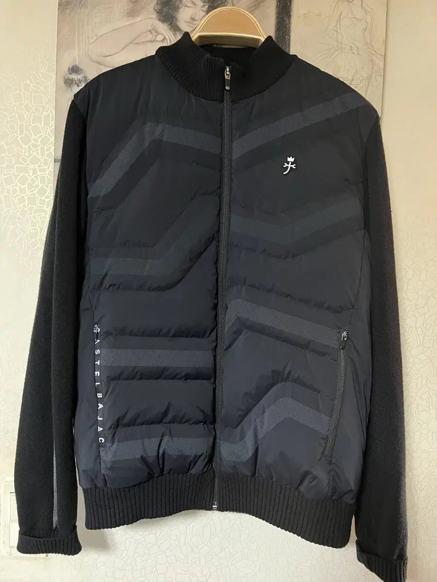 Castelbajac sleeve knit goose down jacket size 95-100