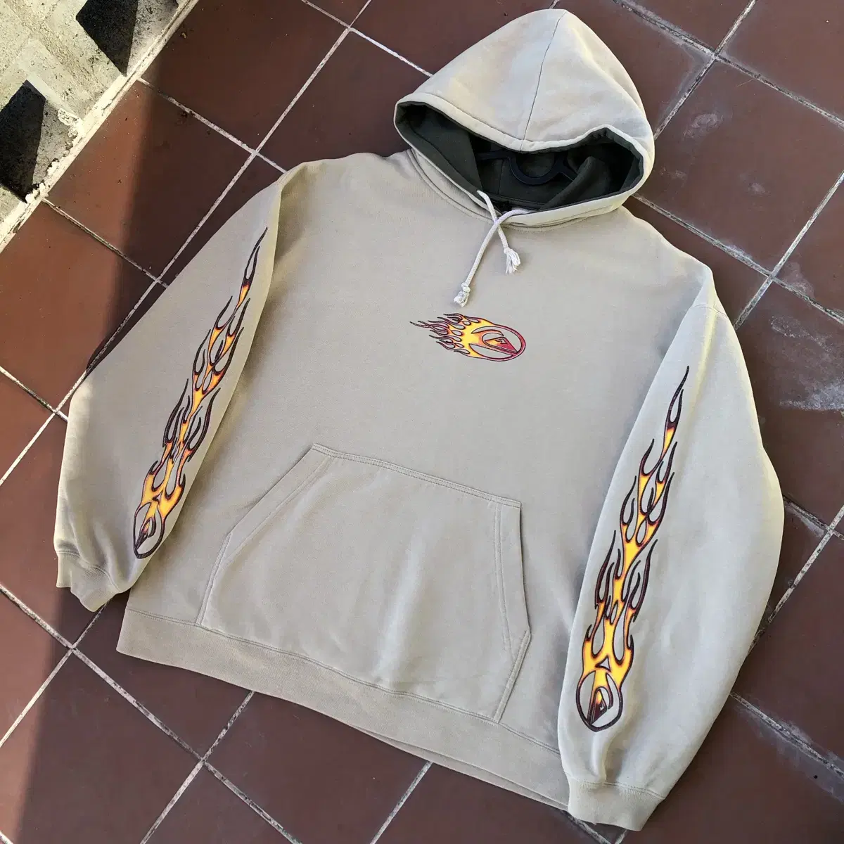 Quicksilver 90's Old School Flame Hoodie