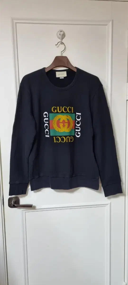 L Gucci Vintage Box Logo Man to Man