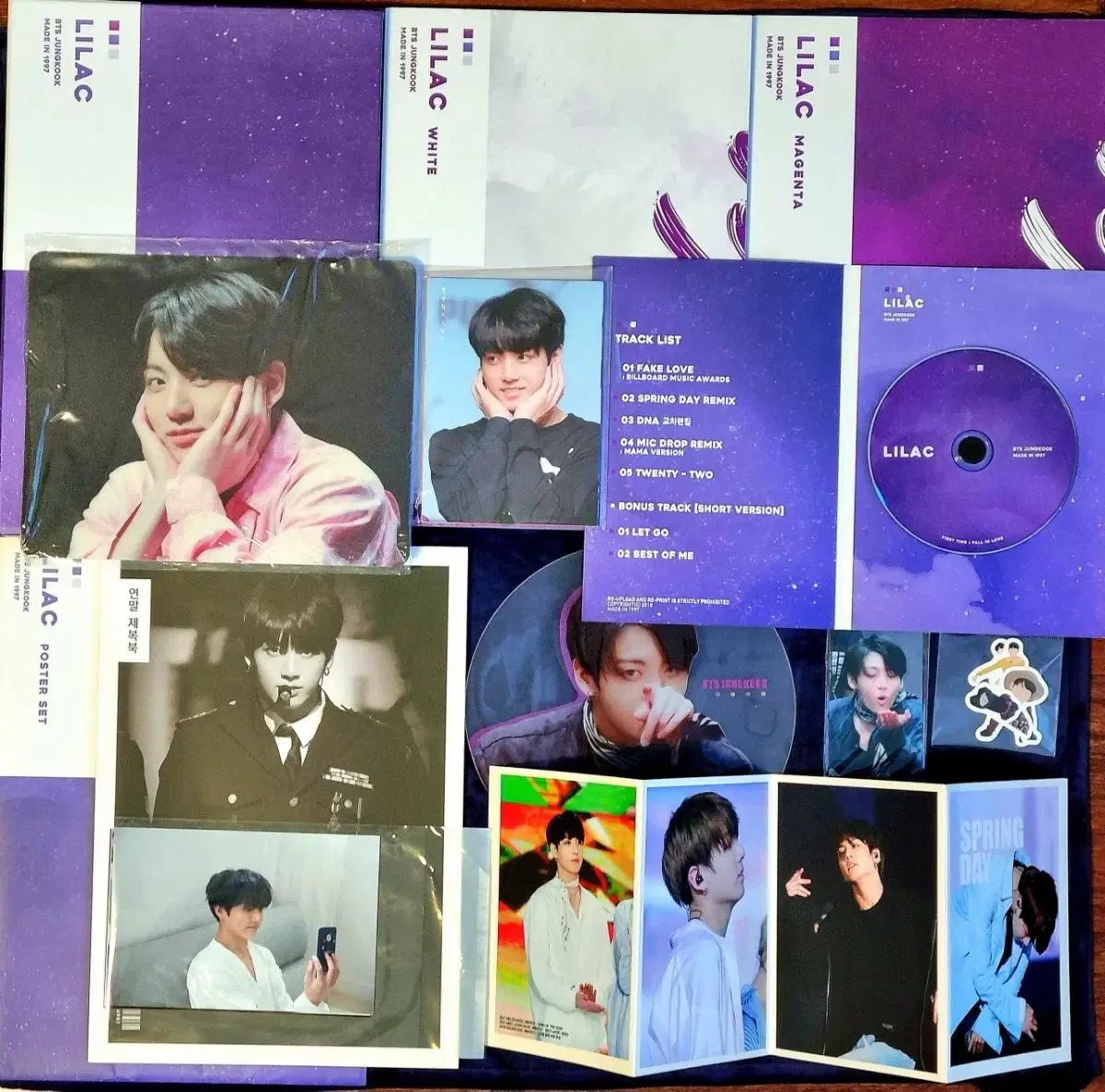 BTS jungkook HOMMA seasons greetings LILAC Full Set