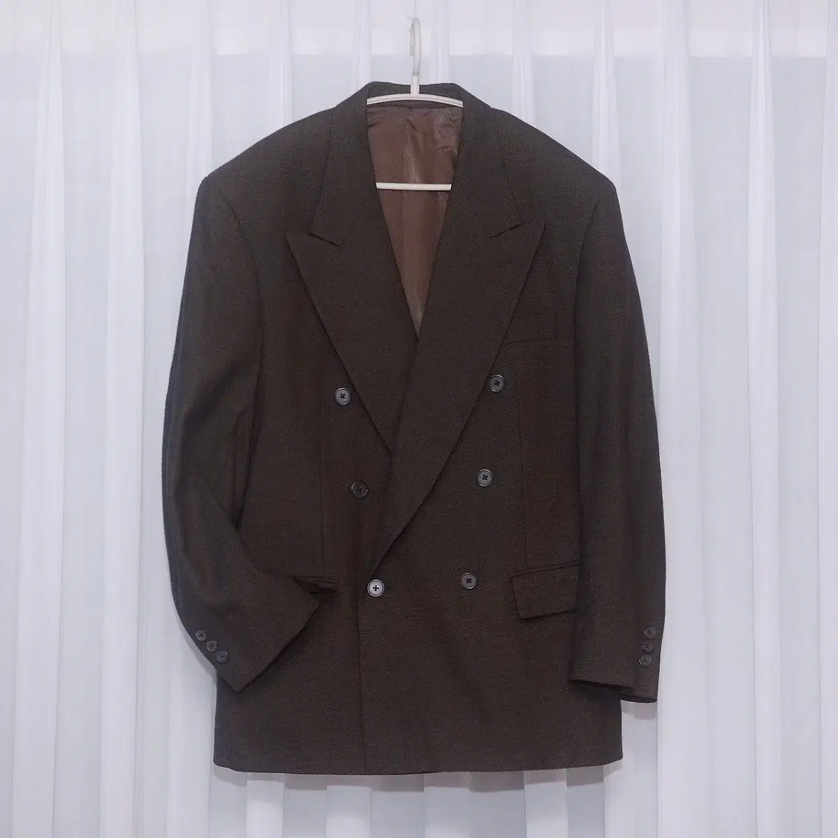 Givenchy Pure Wool Homespun Double-button Blazer Jacket (100)