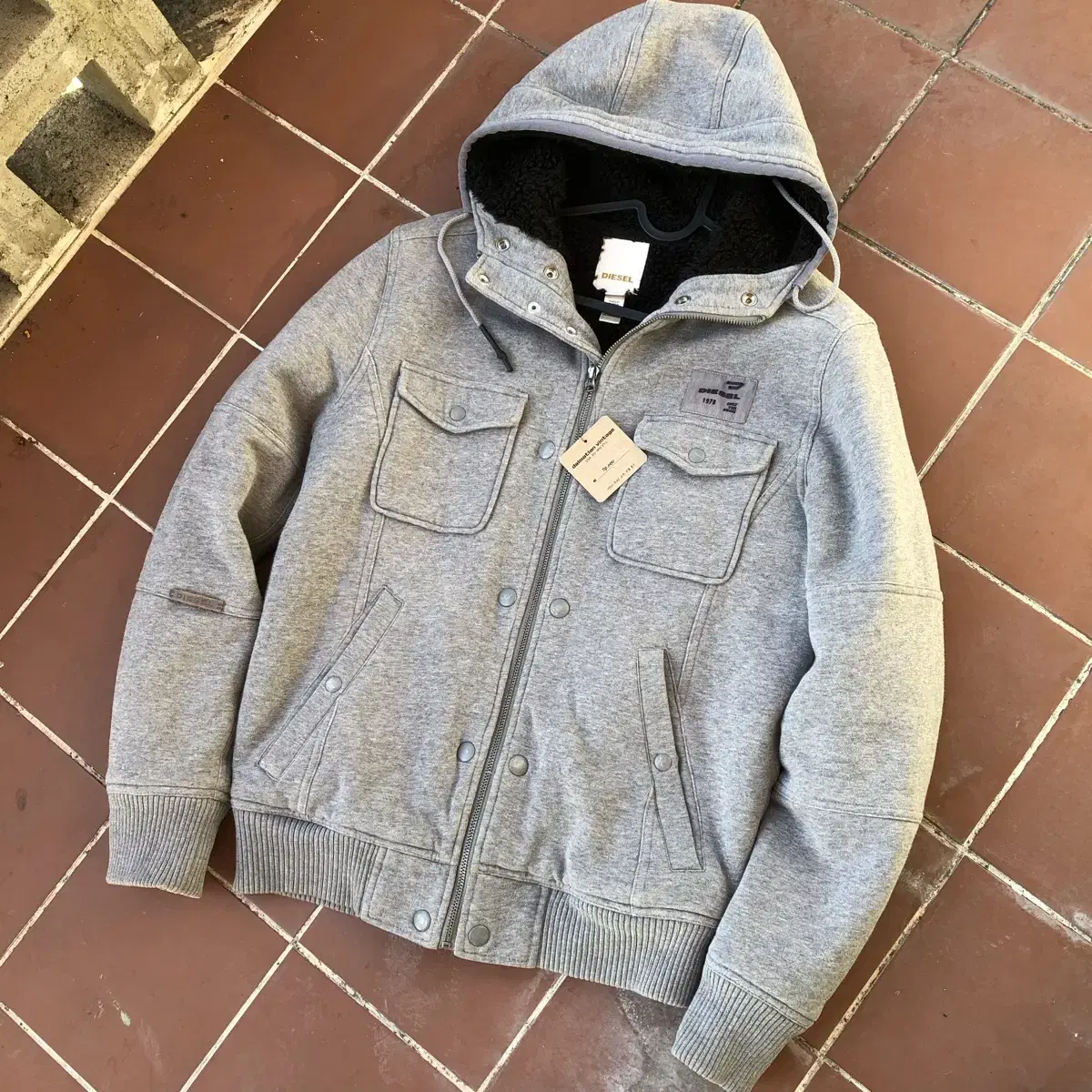 Diesel Fleece Hooded Jacket